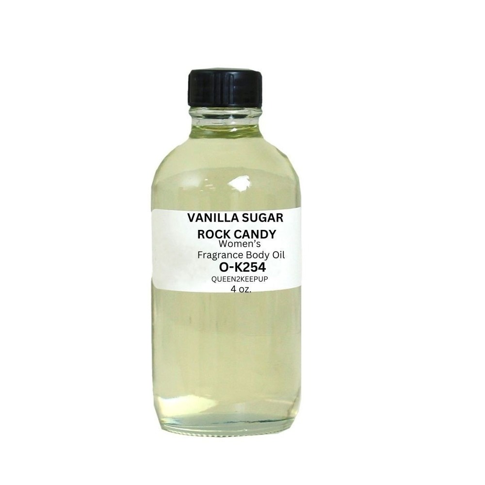 Vanilla Sugar Rock Candy Women's Body Oil Playful Sugary Gourmand Scent 4 oz